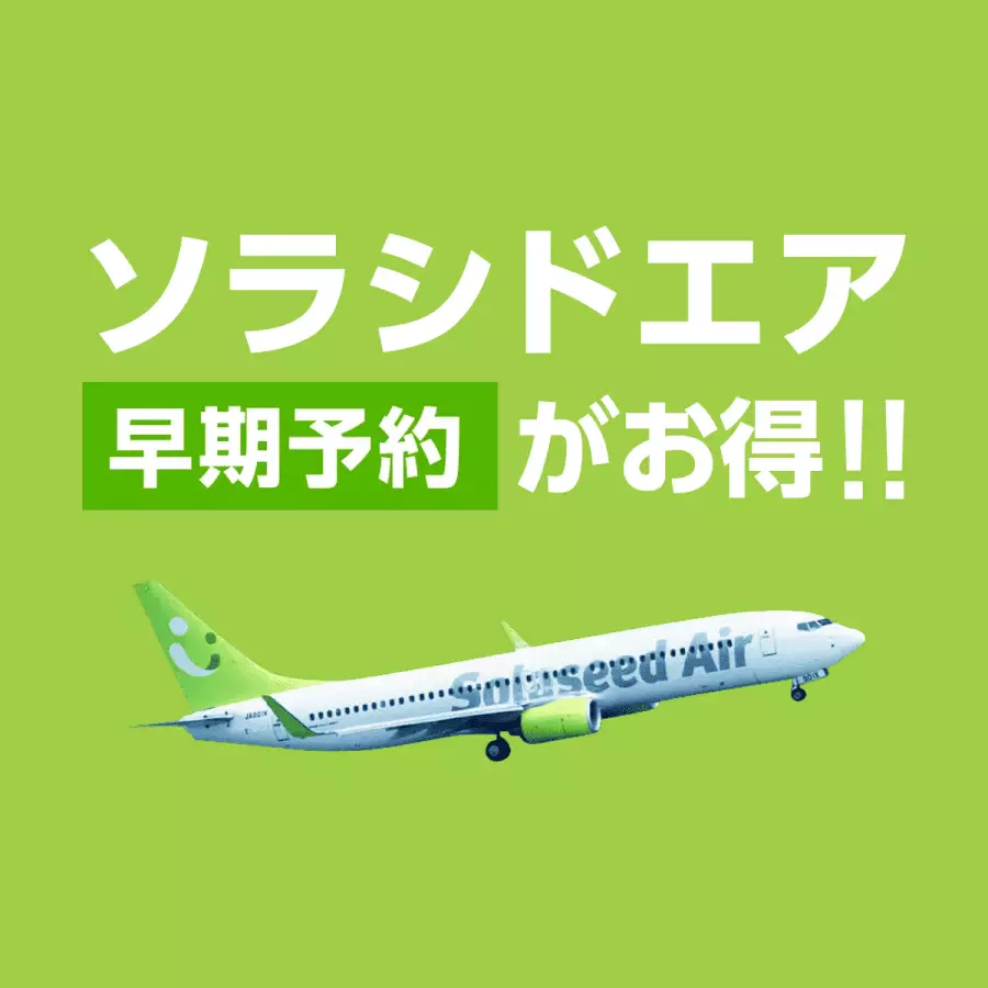 ソラシドエア 早期予約がお得!! - Solaseed Air (ソラシド エア)